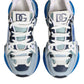 Dolce & Gabbana White Blue Nylon Airmaster Sneakers Shoes
