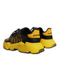 Dolce & Gabbana Black Yellow Daymaster Low Top Sneakers  Shoes