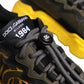 Dolce & Gabbana Black Yellow Daymaster Low Top Sneakers  Shoes