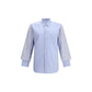 Comme Des Garçons Light Blue Cotton Pattern Shirt