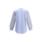 Comme Des Garçons Light Blue Cotton Pattern Shirt