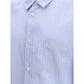 Comme Des Garçons Light Blue Cotton Pattern Shirt