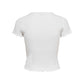 Only White Polyester T-Shirt