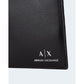 Armani Exchange Black Leather Wallet Mens Wallet