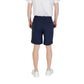 Hugo Boss Blue Cotton Bermuda Shorts Mens Shorts
