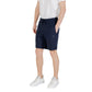 Hugo Boss Blue Cotton Bermuda Shorts Mens Shorts