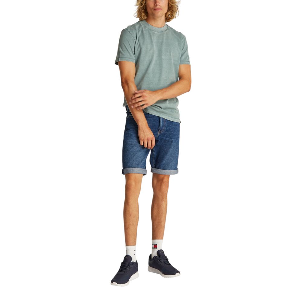 Calvin Klein Jeans Blue Cotton Bermuda Shorts Mens Shorts