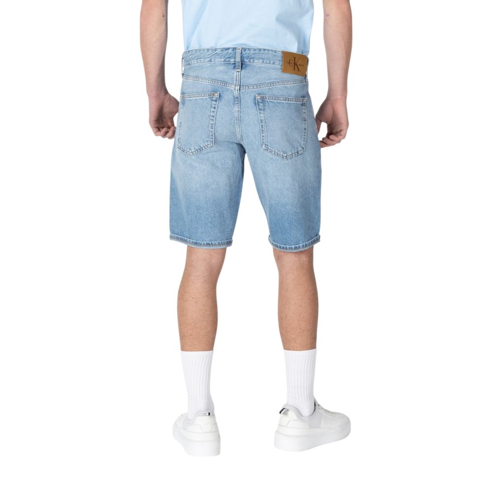 Calvin Klein Jeans Blue Cotton Bermuda Shorts Mens Shorts