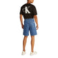 Calvin Klein Jeans Blue Cotton Bermuda Shorts Mens Shorts
