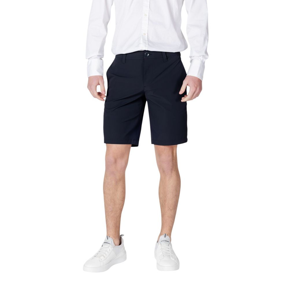 Armani Exchange Blue Polyamide Bermuda Shorts Mens Shorts