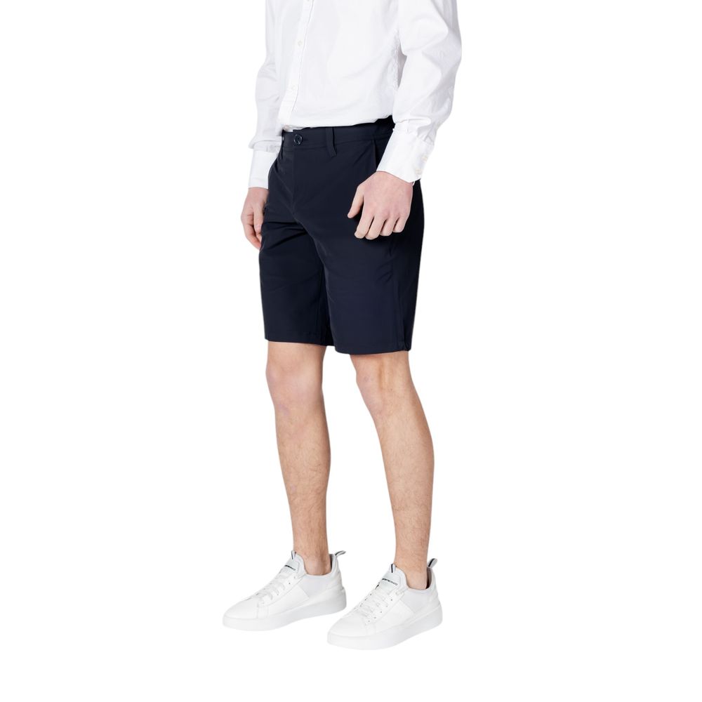 Armani Exchange Blue Polyamide Bermuda Shorts Mens Shorts
