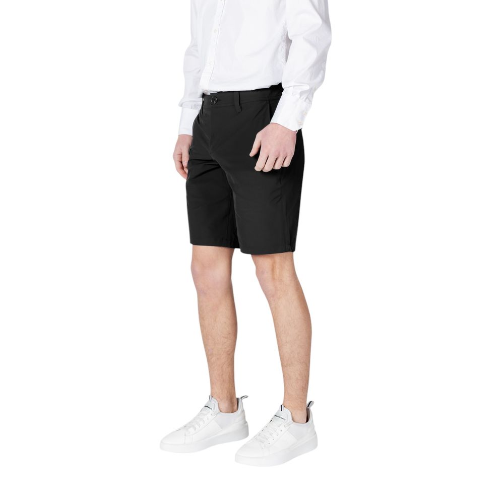 Armani Exchange Black Polyamide Bermuda Shorts Mens Shorts