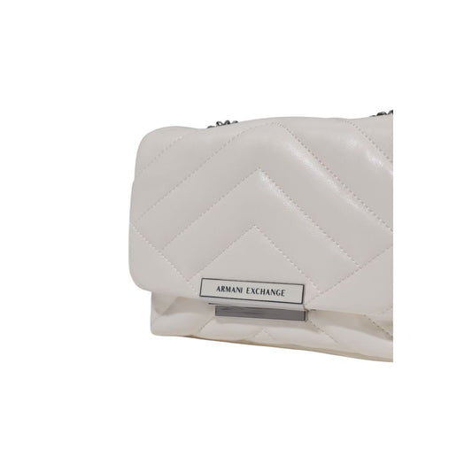 Armani Exchange White Polyester Handbag