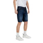 Armani Exchange Blue Cotton Bermuda Shorts Mens Shorts