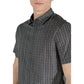 Armani Exchange Black Cotton Shortsleeve Shirt
