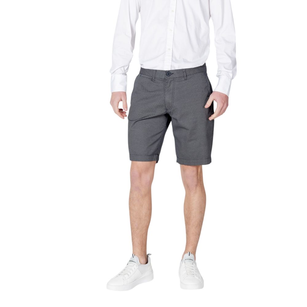 Armani Exchange Blue Cotton Shorts Mens Shorts
