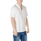 Armani Exchange White Cotton Polo Shirt Mens T-Shirt
