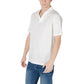 Armani Exchange White Cotton Polo Shirt Mens T-Shirt