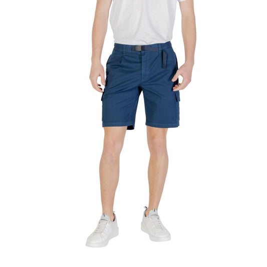 Hugo Boss Blue Cotton Bermuda Shorts Mens Shorts