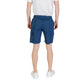 Hugo Boss Blue Cotton Bermuda Shorts Mens Shorts