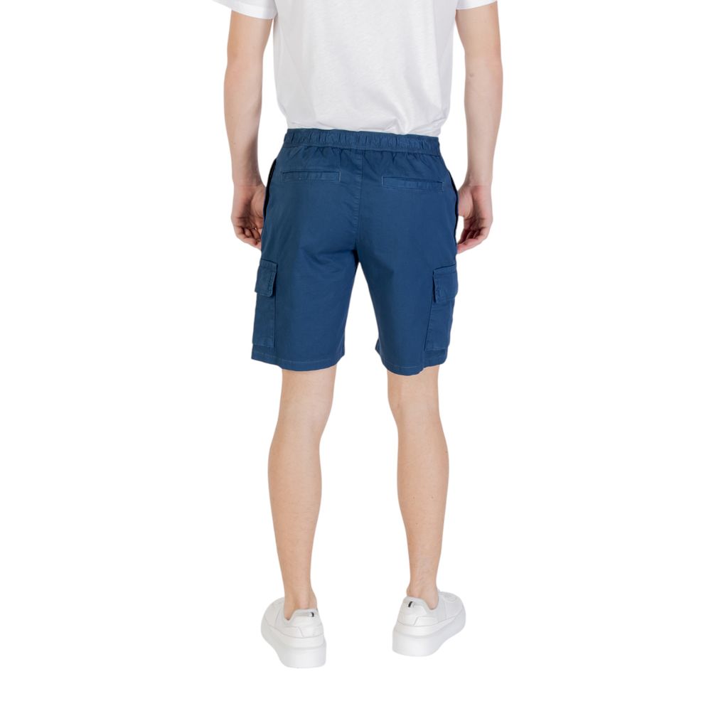 Hugo Boss Blue Cotton Bermuda Shorts Mens Shorts