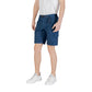 Hugo Boss Blue Cotton Bermuda Shorts Mens Shorts