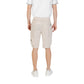 Hugo Boss Beige Polyester Bermuda Shorts Mens Shorts