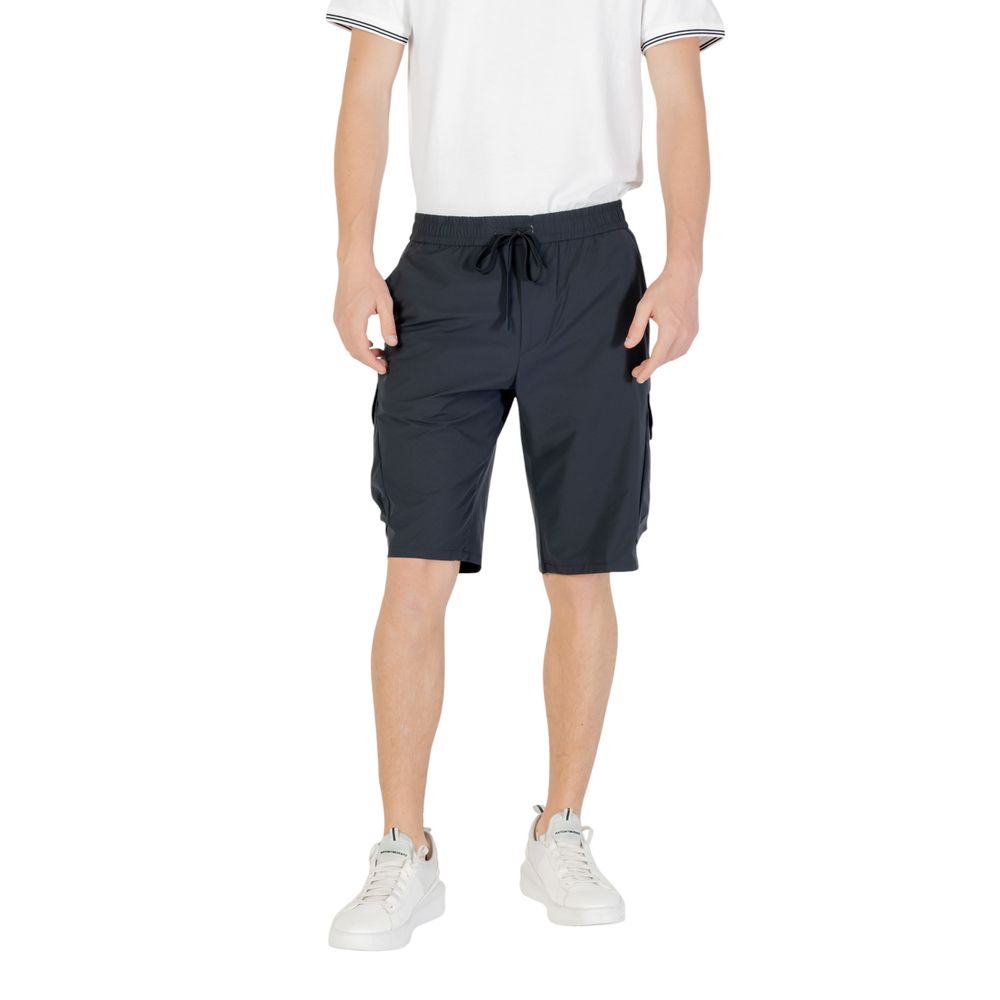 Hugo Boss Blue Polyester Bermuda Shorts Mens Shorts