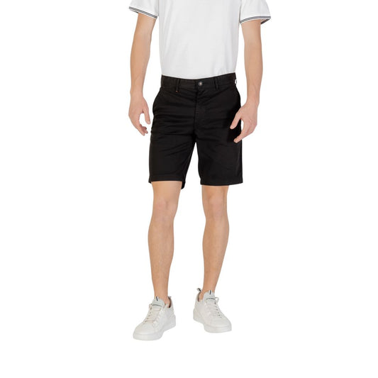 Hugo Boss Black Cotton Bermuda Shorts Mens Shorts