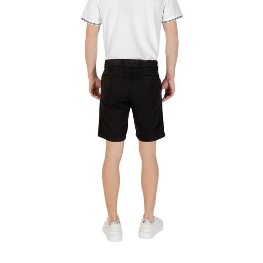 Hugo Boss Black Cotton Bermuda Shorts Mens Shorts