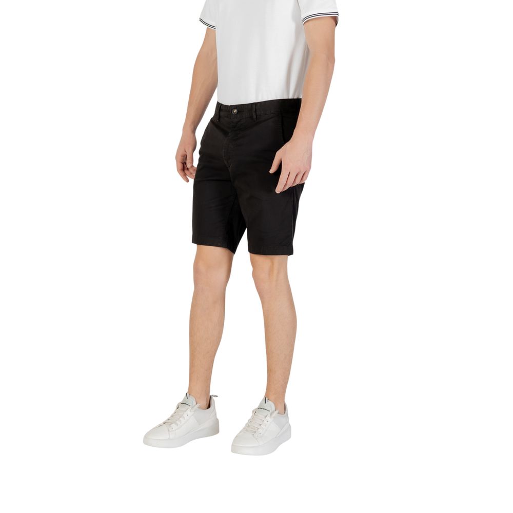 Hugo Boss Black Cotton Bermuda Shorts Mens Shorts