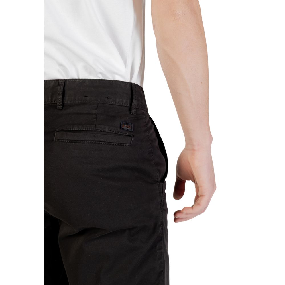 Hugo Boss Black Cotton Bermuda Shorts Mens Shorts
