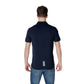 EA7 Emporio Armani Blue Cotton Polo Shirt