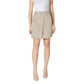 Vila Clothes Beige Cotton Mini