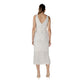 Vila Clothes Beige Recycled Polyester Midi