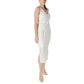 Vila Clothes Beige Recycled Polyester Midi