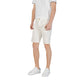 Jeckerson White Cotton Bermuda Shorts Mens Shorts