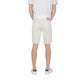 Jeckerson White Cotton Bermuda Shorts Mens Shorts