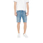 Jeckerson Light Blue Cotton Bermuda Shorts Mens Shorts