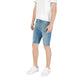 Jeckerson Light Blue Cotton Bermuda Shorts Mens Shorts