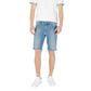 Jeckerson Light Blue Cotton Bermuda Shorts Mens Shorts