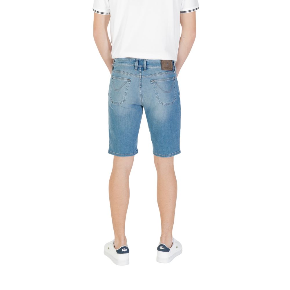Jeckerson Light Blue Cotton Bermuda Shorts Mens Shorts