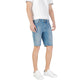 Jeckerson Light Blue Cotton Bermuda Shorts Mens Shorts