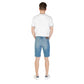 Jeckerson Light Blue Cotton Bermuda Shorts Mens Shorts