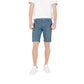 Jeckerson Blue Cotton Bermuda Shorts Mens Shorts