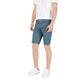 Jeckerson Blue Cotton Bermuda Shorts Mens Shorts