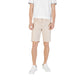 Jeckerson Beige Cotton Bermuda Shorts
