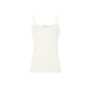 Morgan De Toi Cream Cotton Tank Top