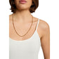 Morgan De Toi Cream Cotton Tank Top