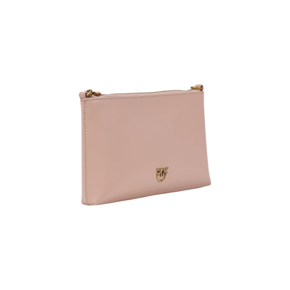 PINKO Pink Leather Clutch Bag Womens Clutch Bag